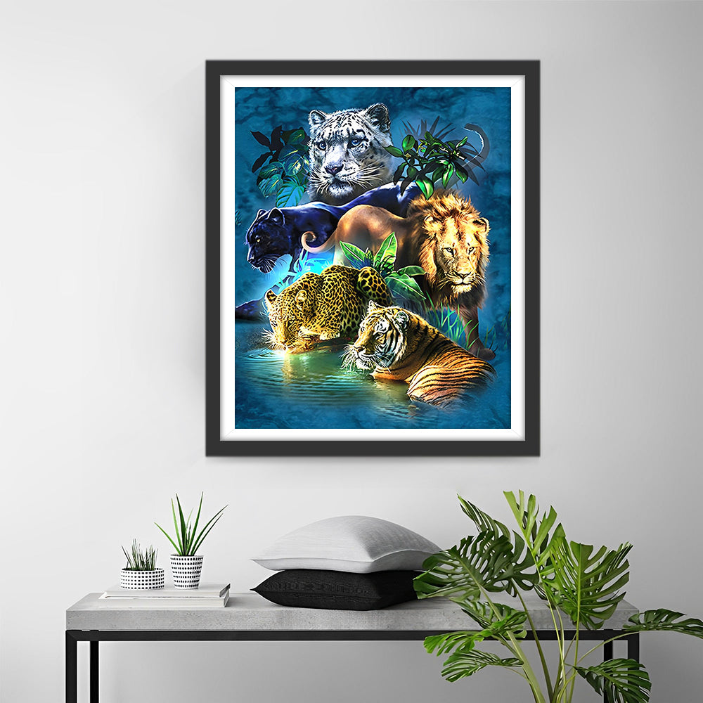 Jungle Dieren Diamond Painting