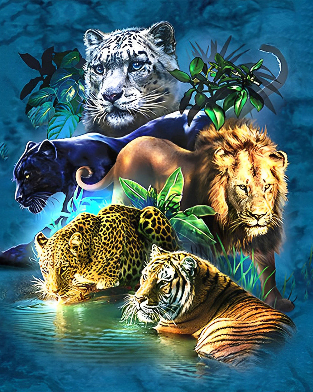 Jungle Dieren Diamond Painting