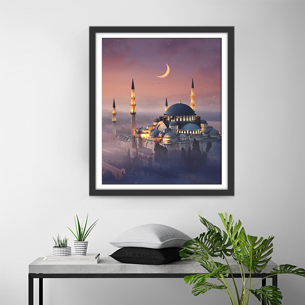 Kasteel in het Maanlicht Diamond Painting