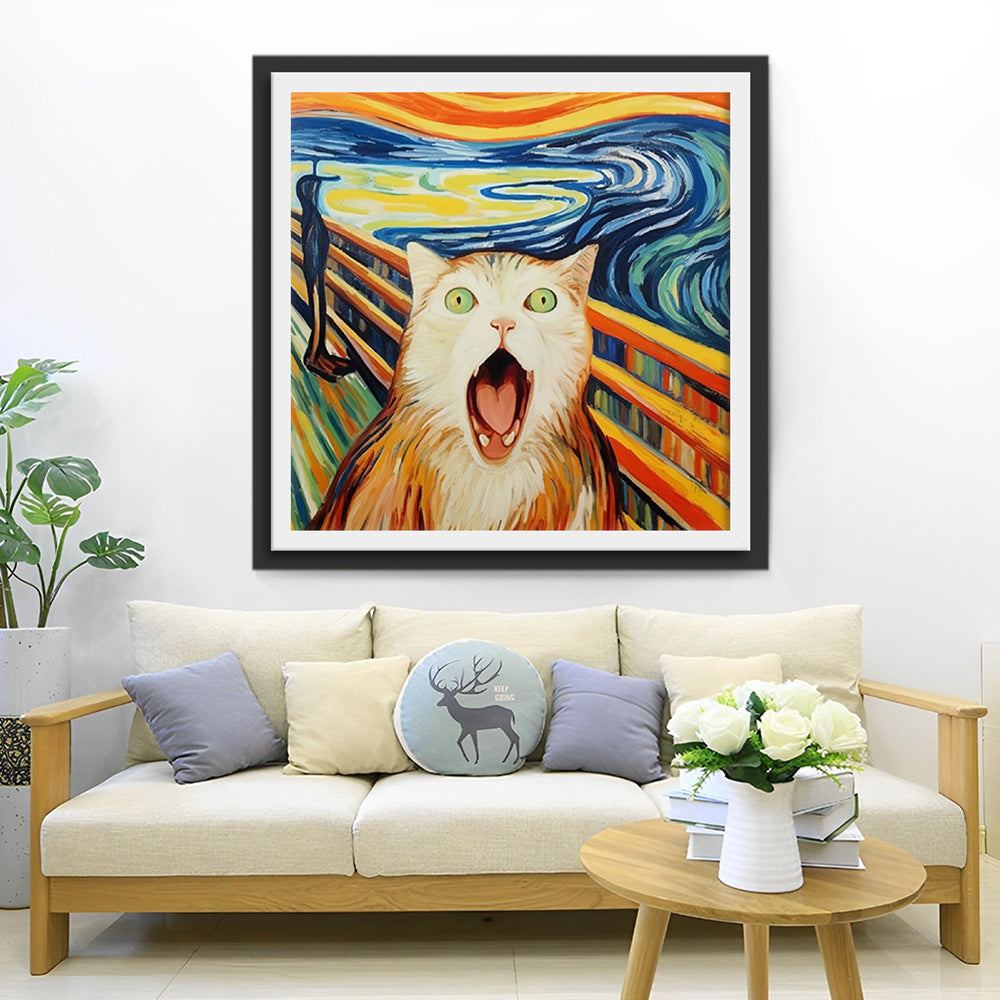 Kat Schreeuw Diamond Painting