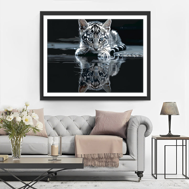 Katje en Waterreflectie Diamond Painting