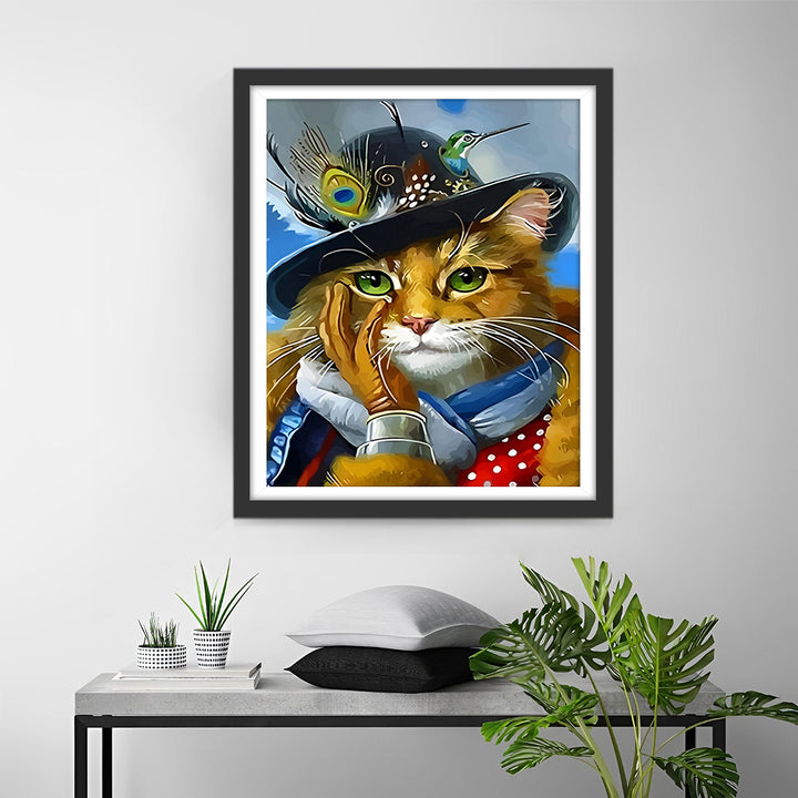 Katten Gentleman Diamond Painting