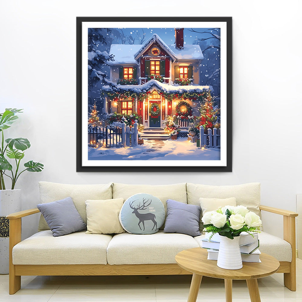 Kerst Iglotent Diamond Painting