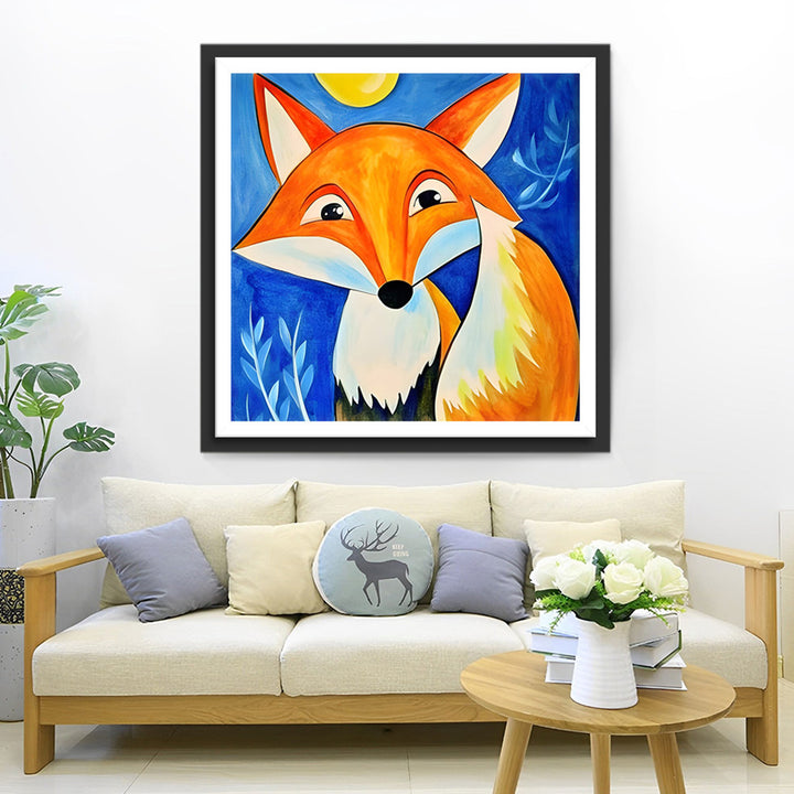 Kleine Oranje Vos Diamond Painting