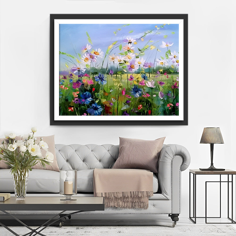 Kleine Wilde Bloemen Diamond Painting
