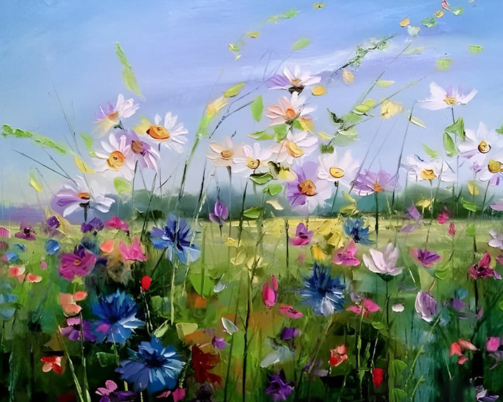 Kleine Wilde Bloemen Diamond Painting