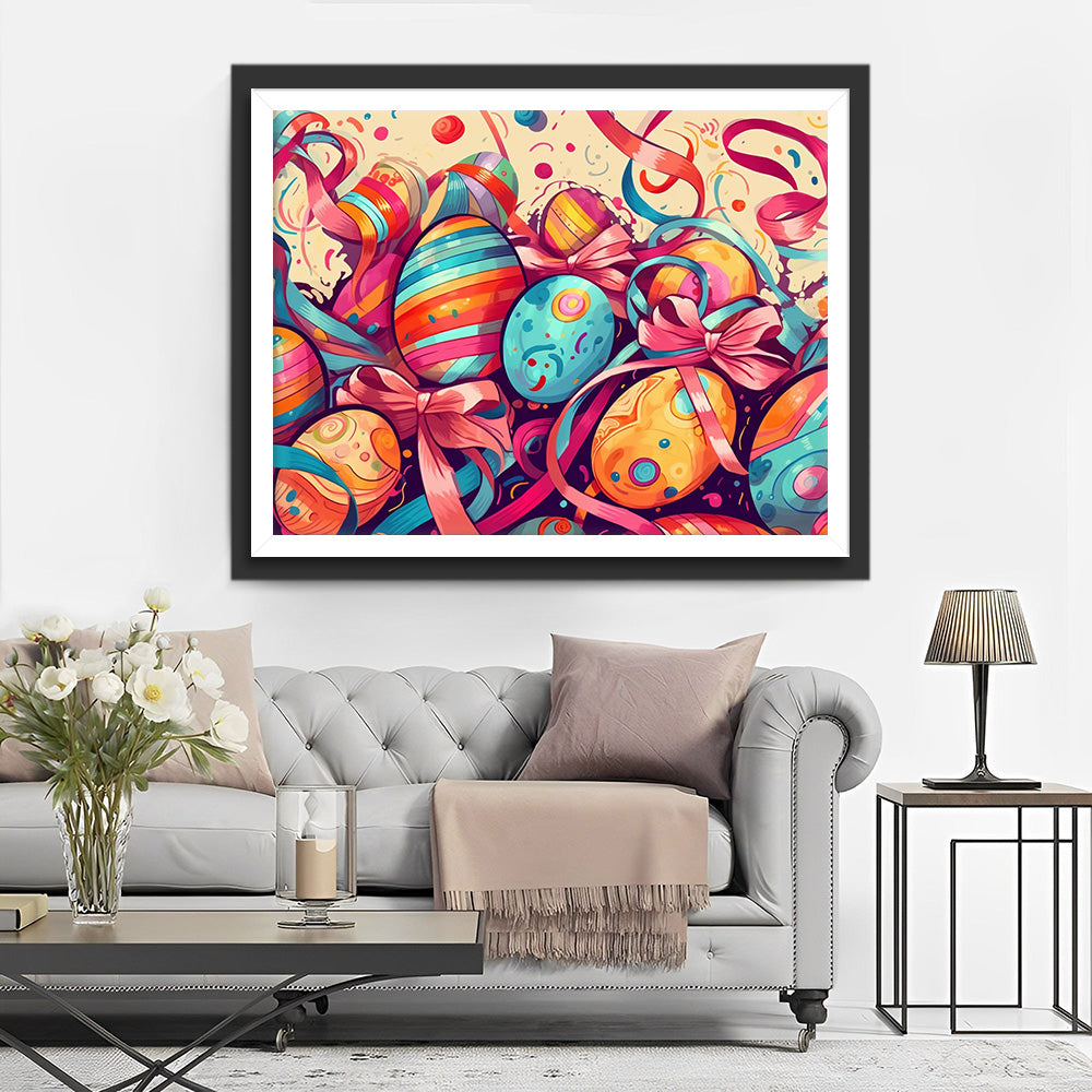 Kleurige Paaseieren Diamond Painting
