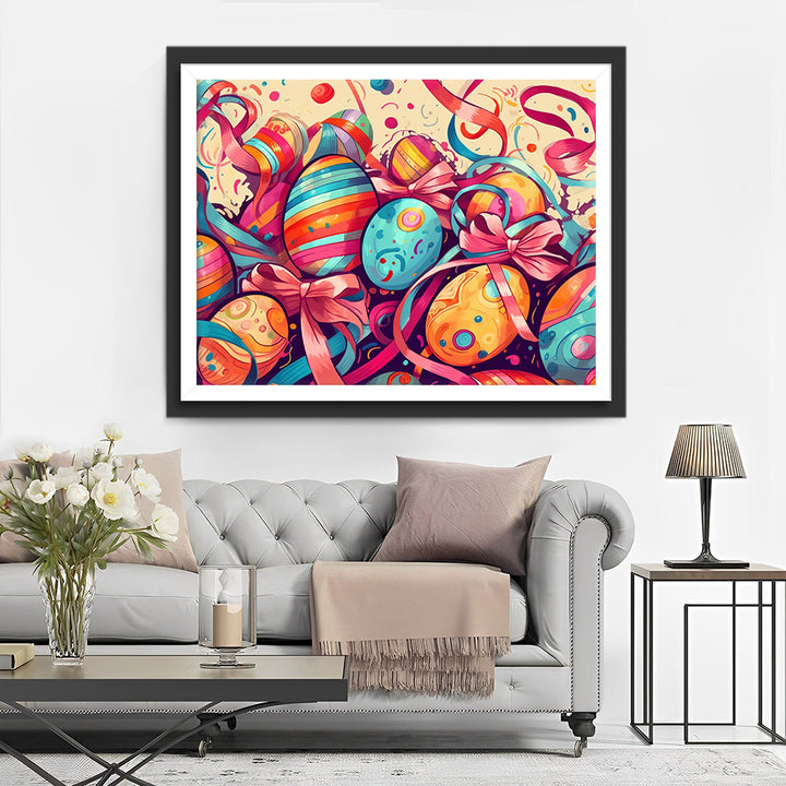 Kleurige Paaseieren Diamond Painting