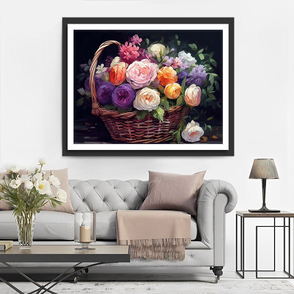 Kleurige Rozen Mand Diamond Painting
