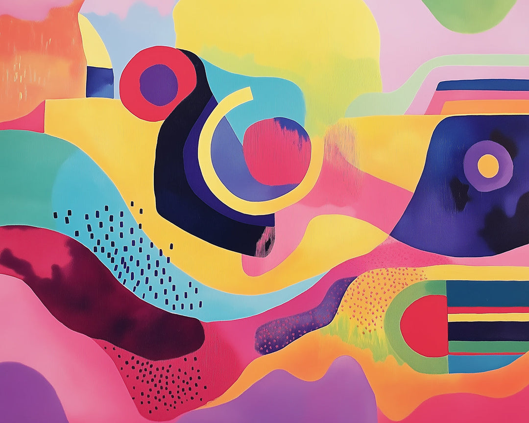 Kleurrijk Cartoon Abstract Patroon Diamond Painting