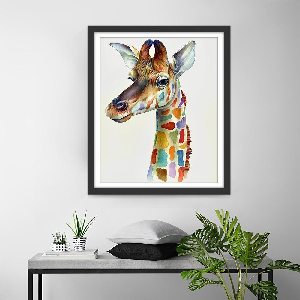 Kleurrijke Gevlekte Giraffe Diamond Painting