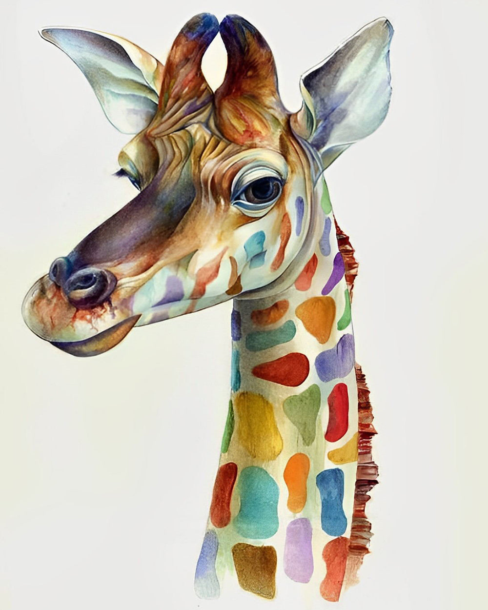 Kleurrijke Gevlekte Giraffe Diamond Painting