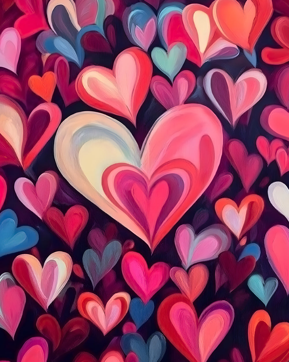 Kleurrijke Harten Diamond Painting