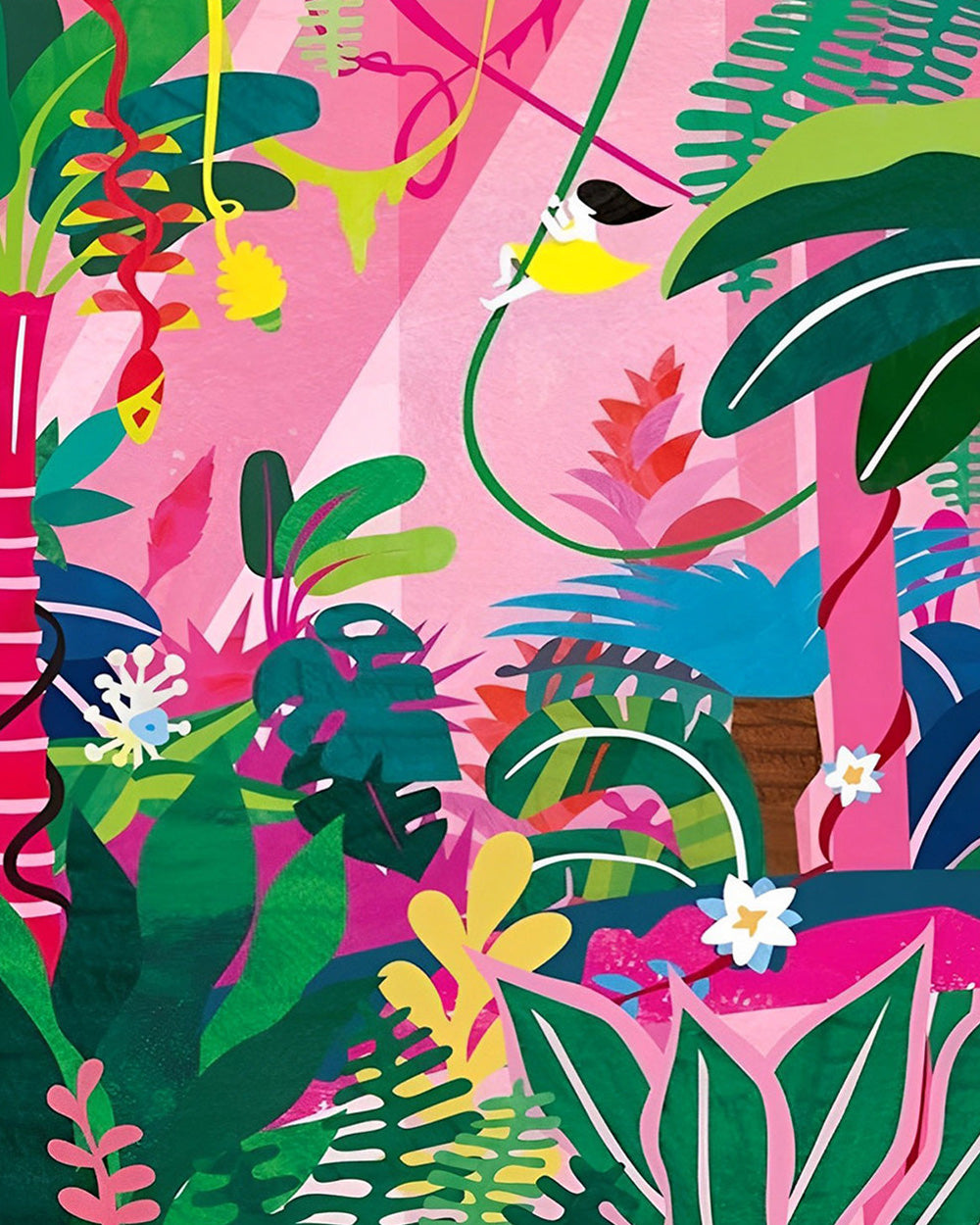 Kleurrijke Tropische Planten Diamond Painting