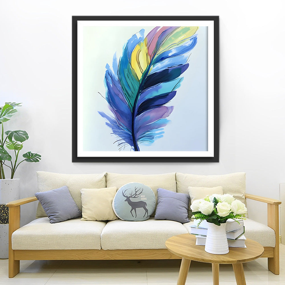 Kleurrijke Veer Diamond Painting