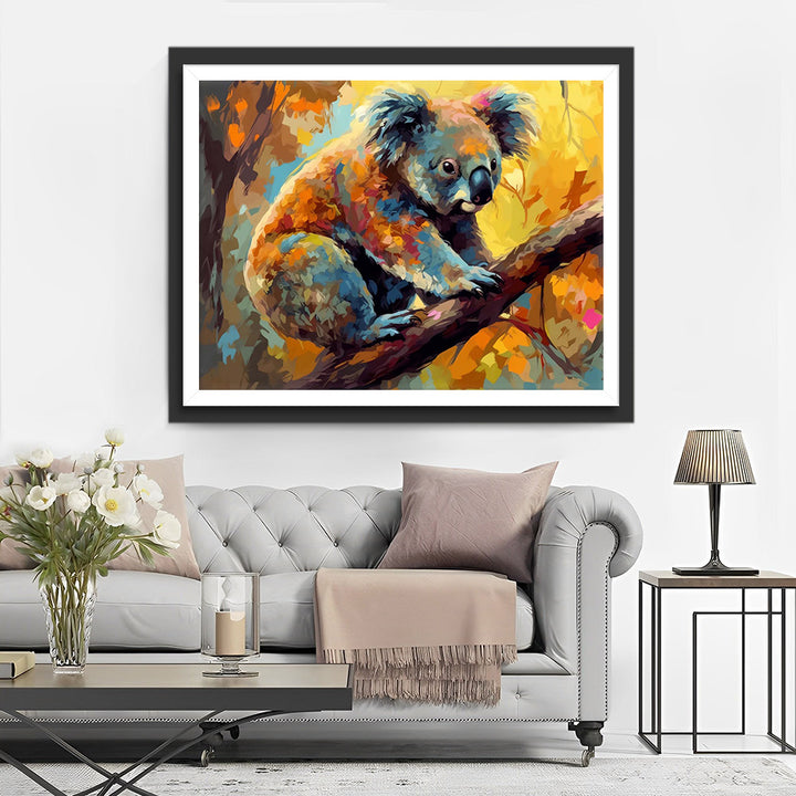 Koala op Boom Diamond Painting