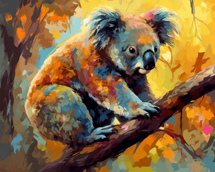 Koala op Boom Diamond Painting