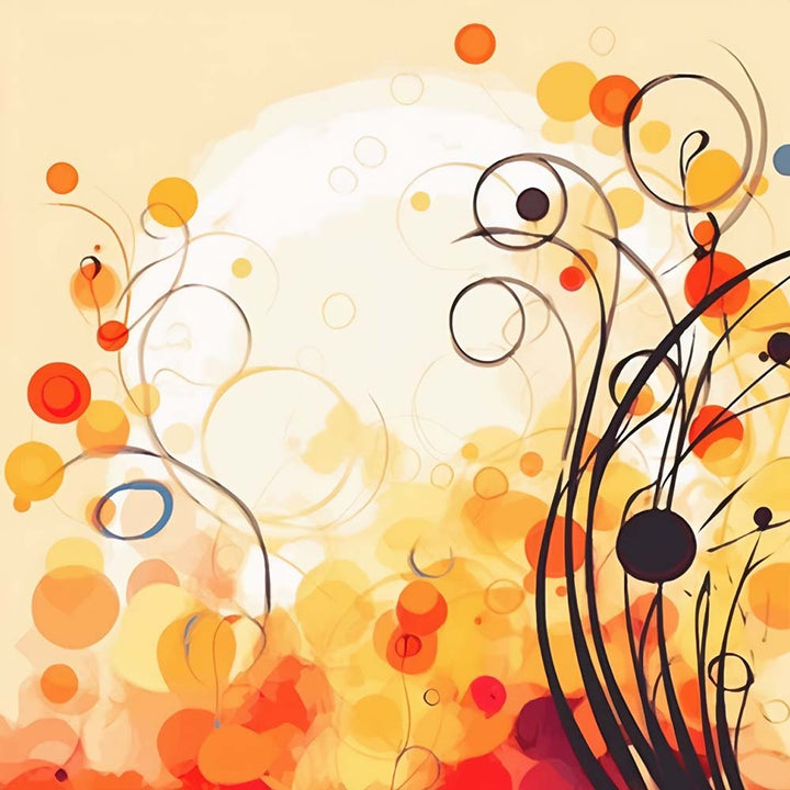 Kronkelende Bloemenranken Diamond Painting