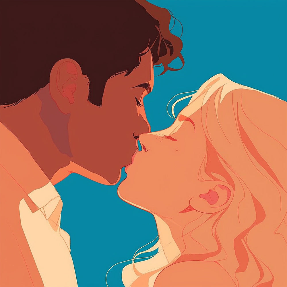 Kussend Stel Diamond Painting