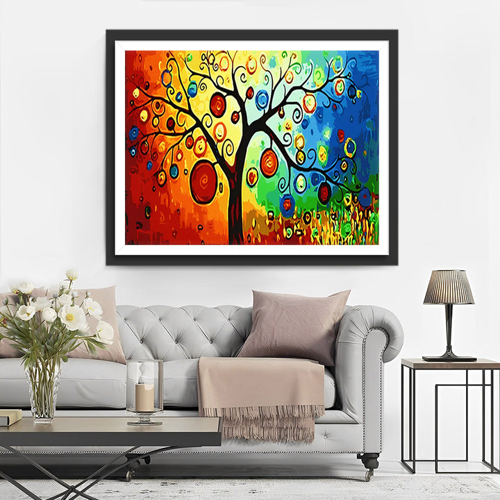 Lantaarns op een Boom Diamond Painting