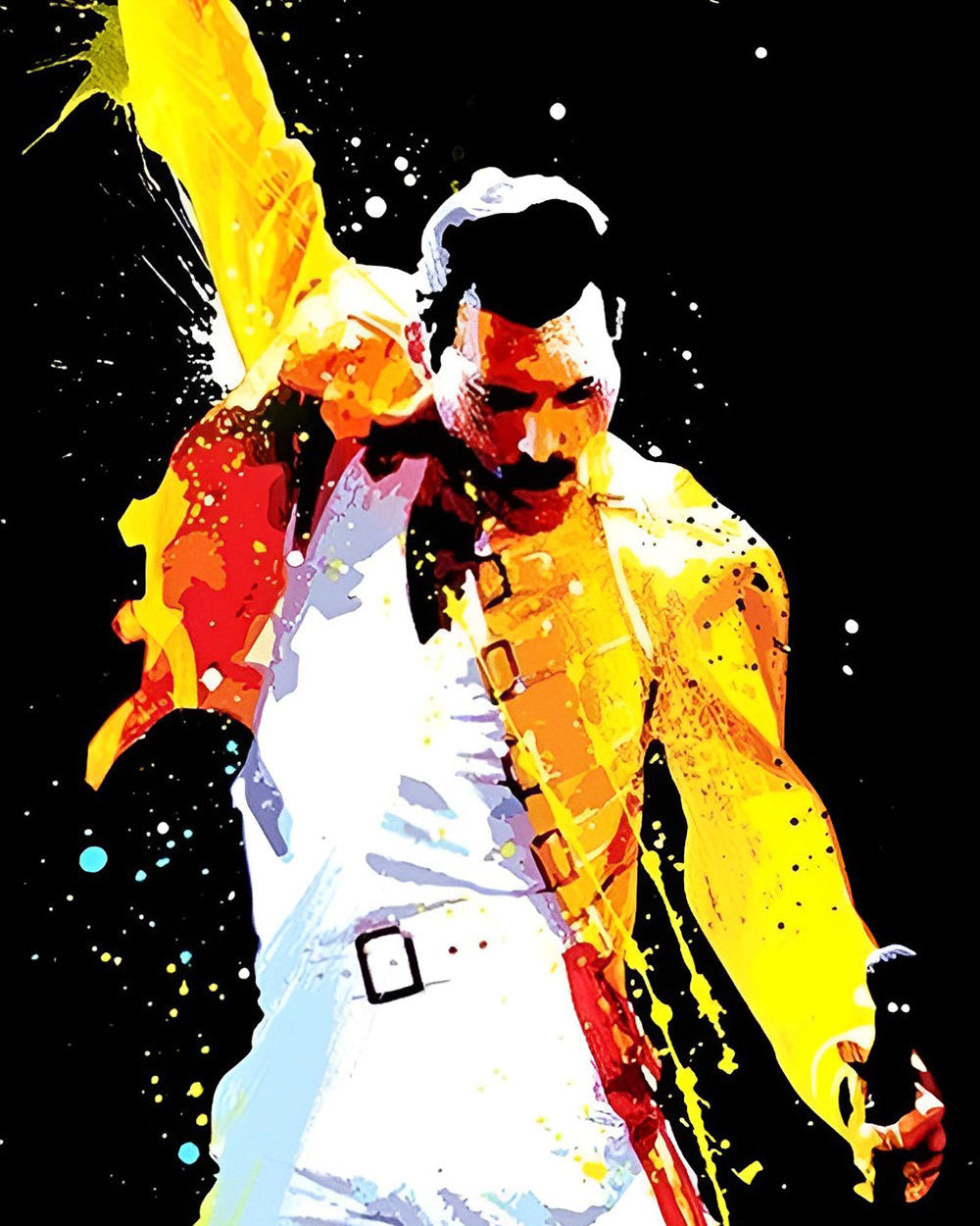 Legendarische Queen - Freddie Diamond Painting