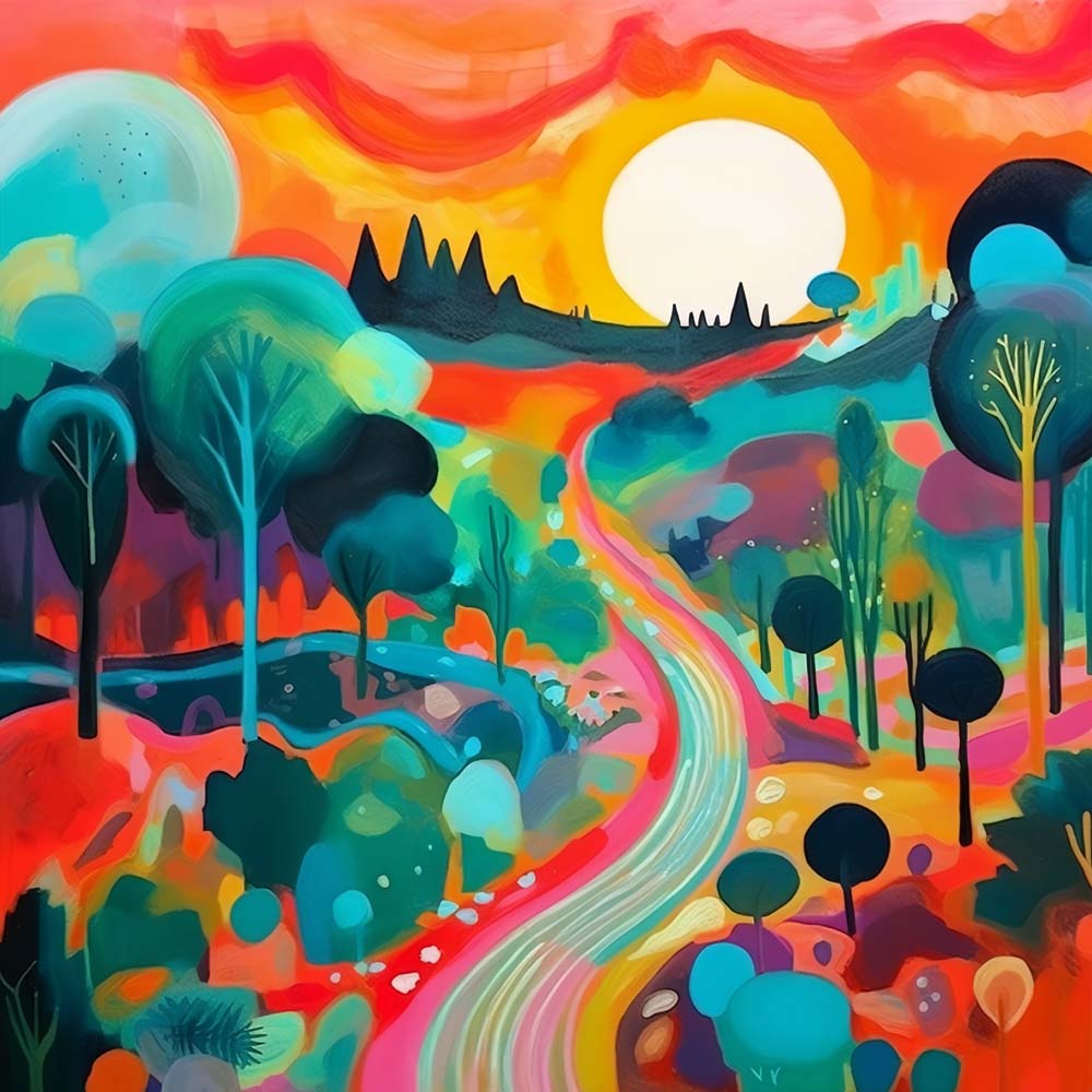 Lente Cartoonvelden Diamond Painting