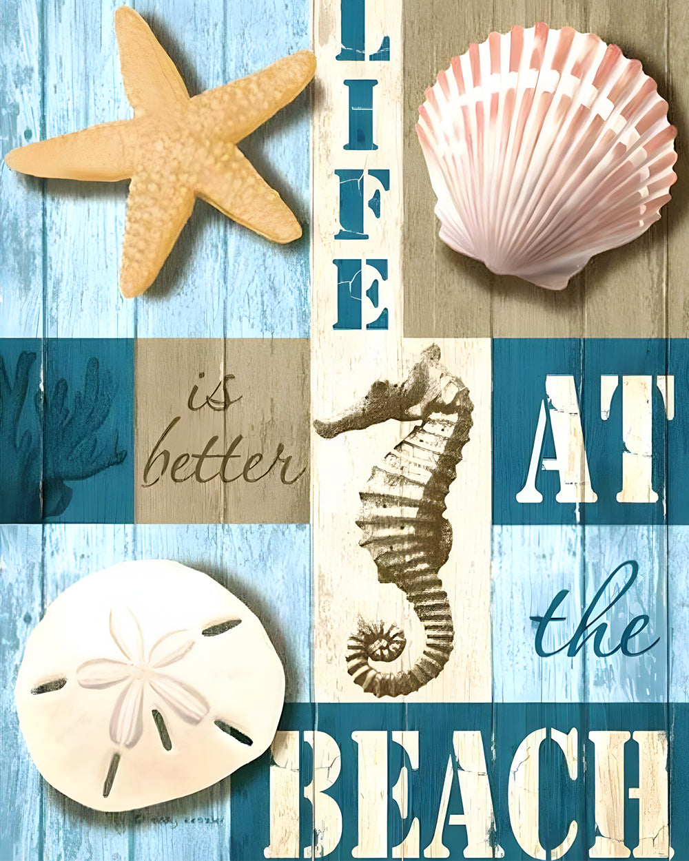 Leven op het Strand Diamond Painting