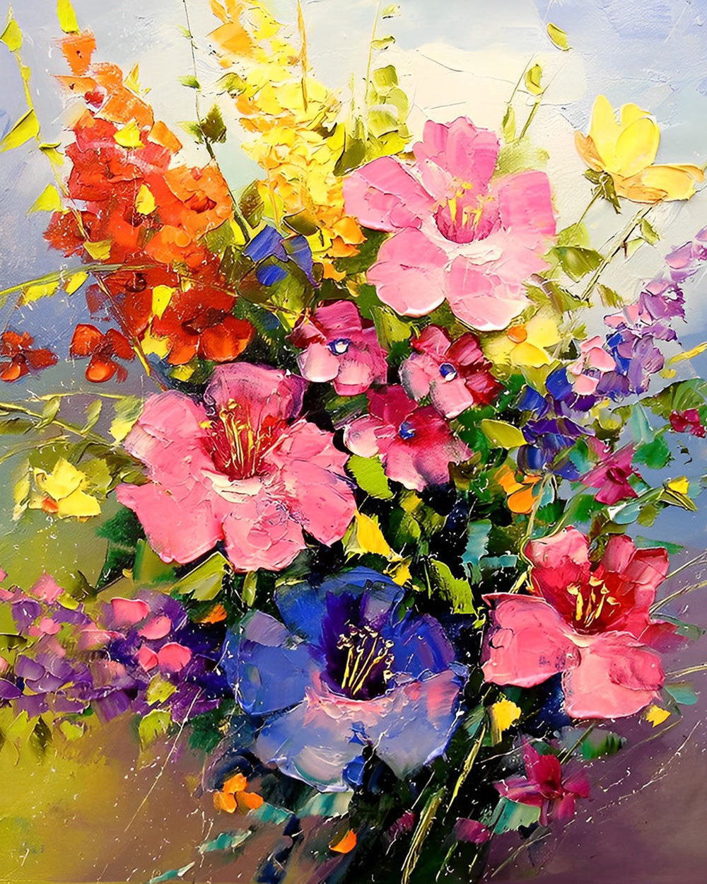 Levendig Boeket Diamond Painting