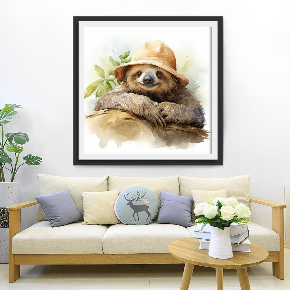 Lui Dier met Hoed Diamond Painting