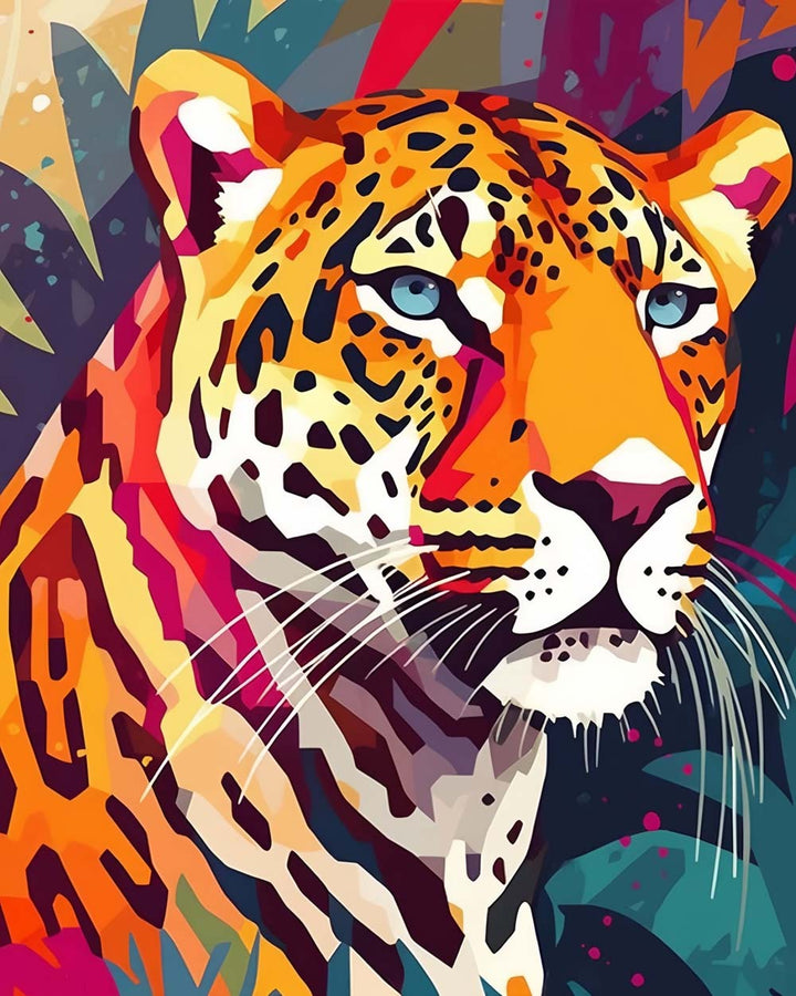 Luipaard met Groene Ogen Diamond Painting