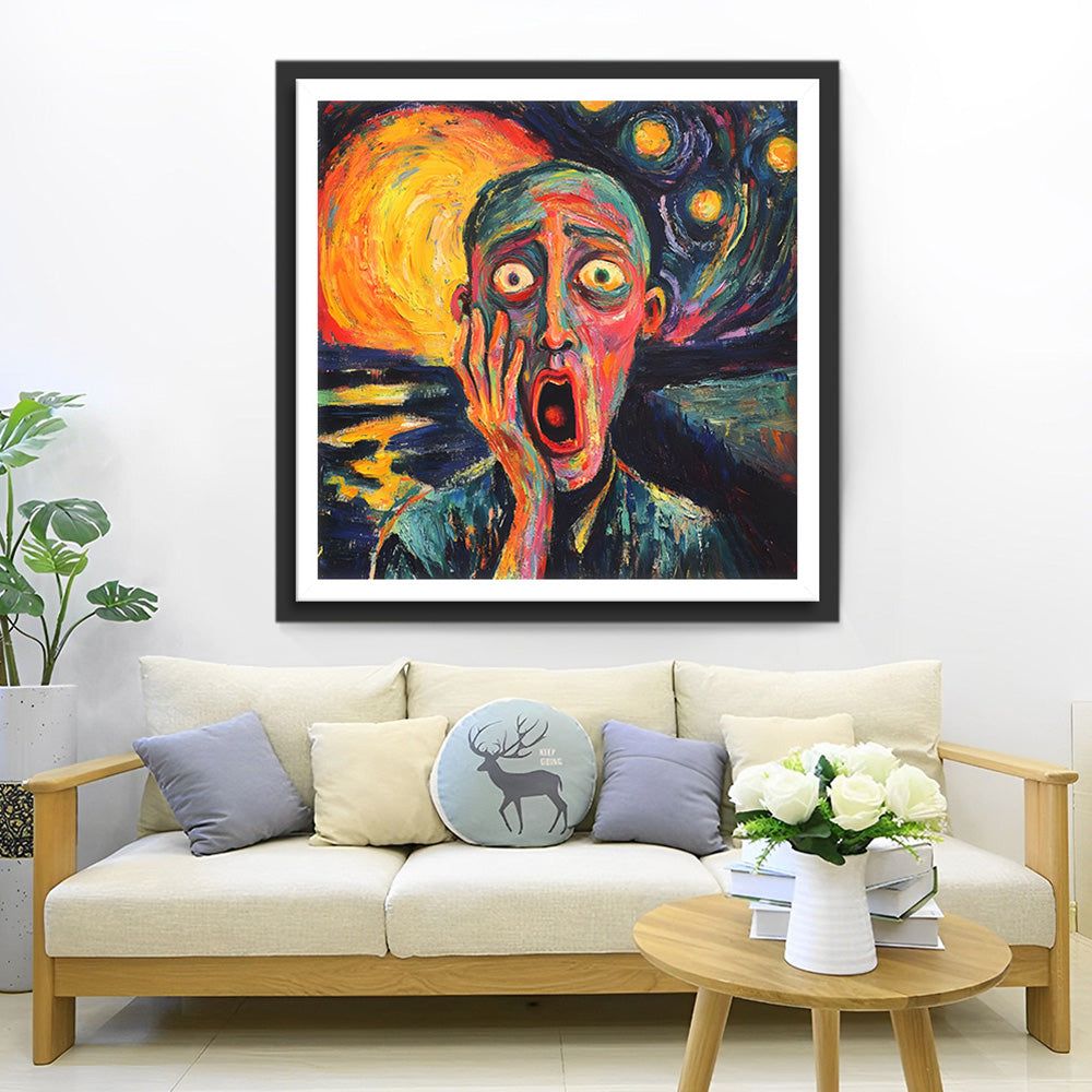 Man Schreeuw Diamond Painting