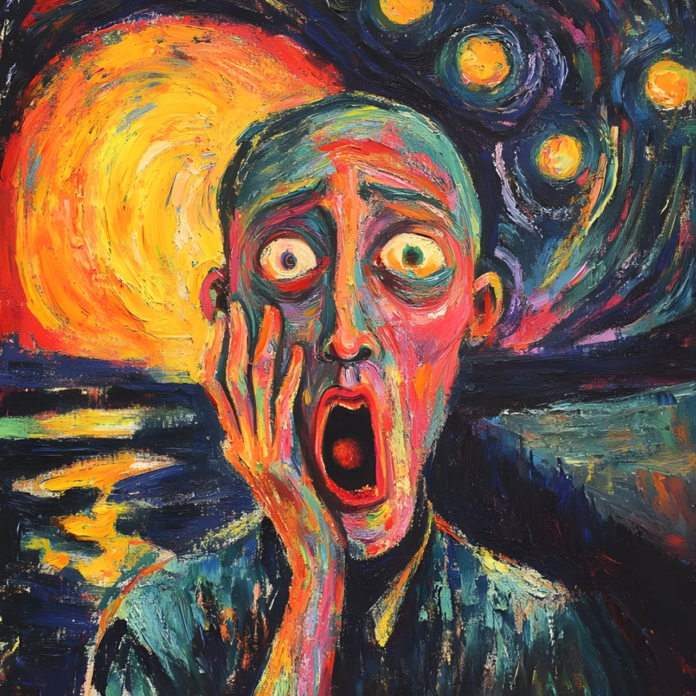 Man Schreeuw Diamond Painting