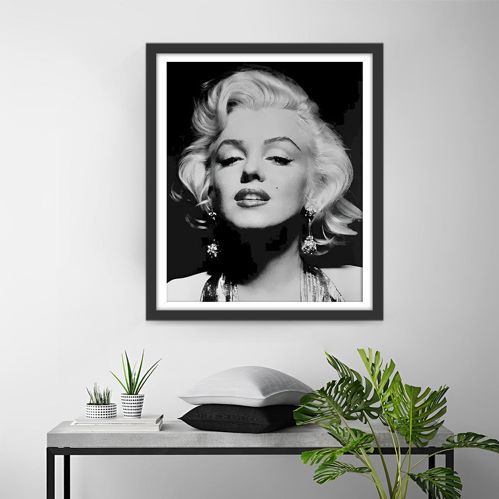 Marilyn Monroe die Glimlacht Diamond Painting