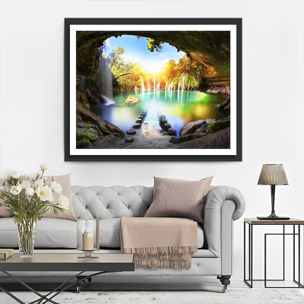 Meer in de Grot Diamond Painting