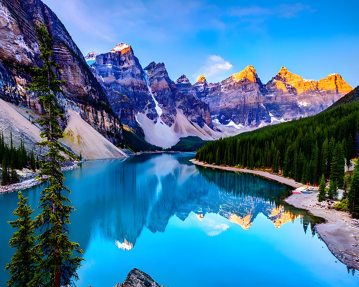 Meer Omgeven door Bergen Diamond Painting