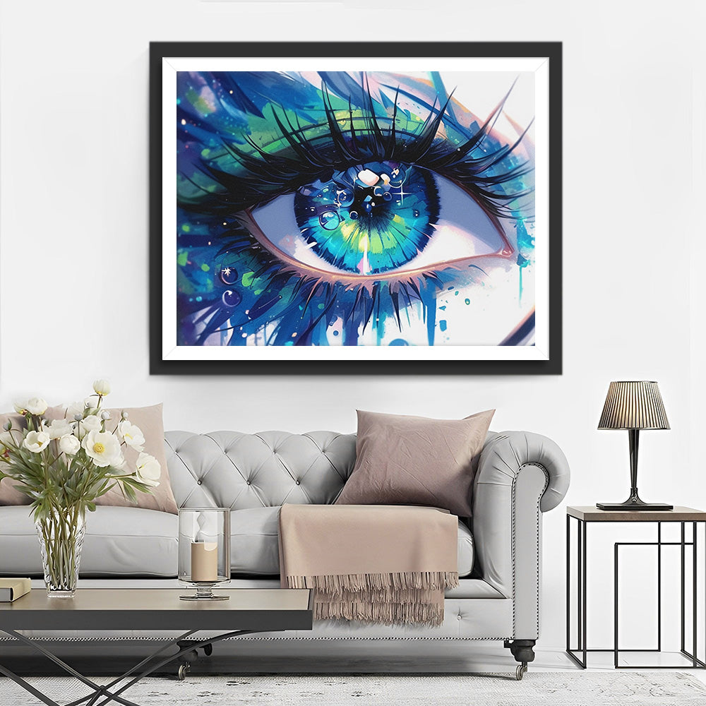 Mooie Groene Oog Diamond Painting