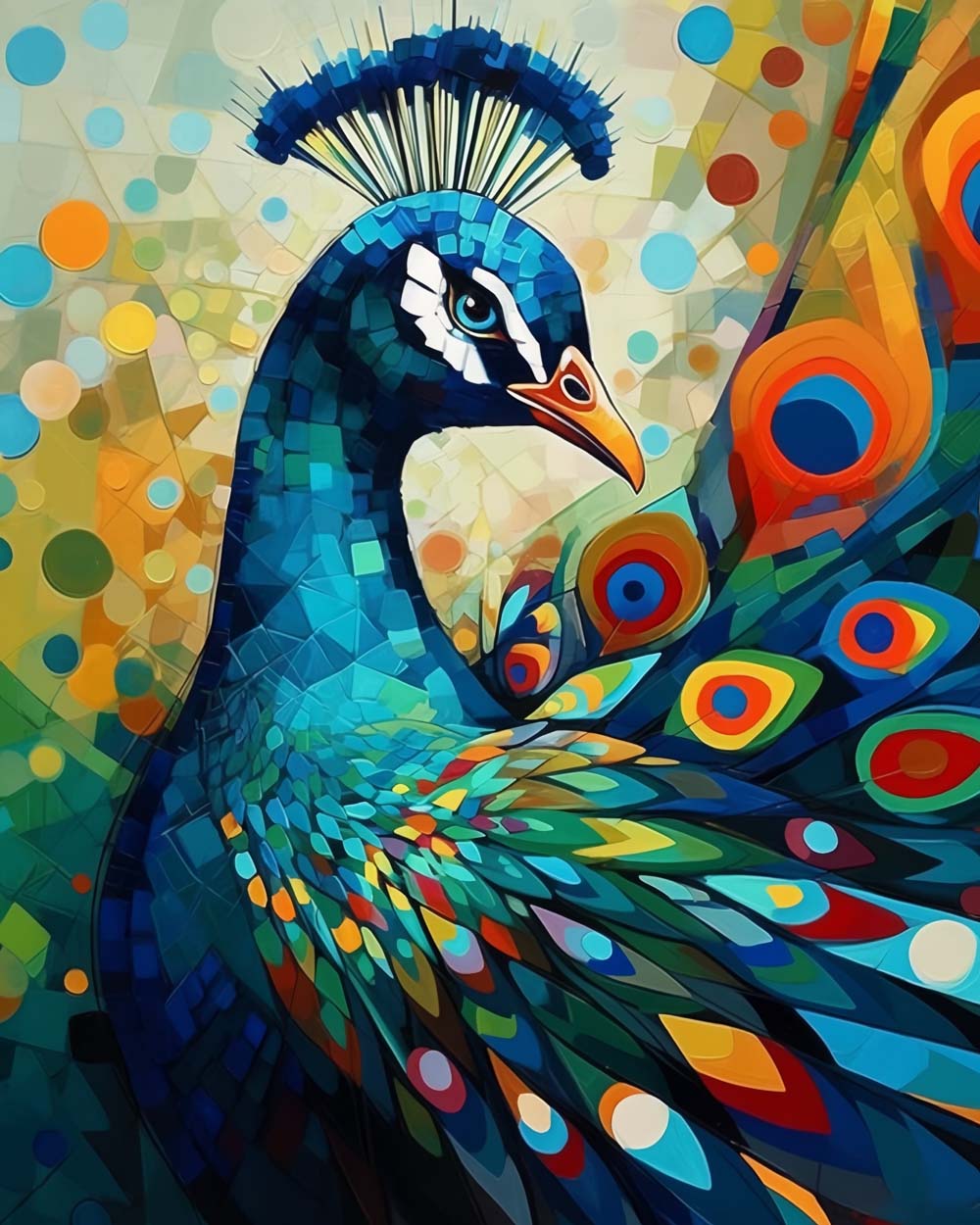 Mooie Pauw Diamond Painting