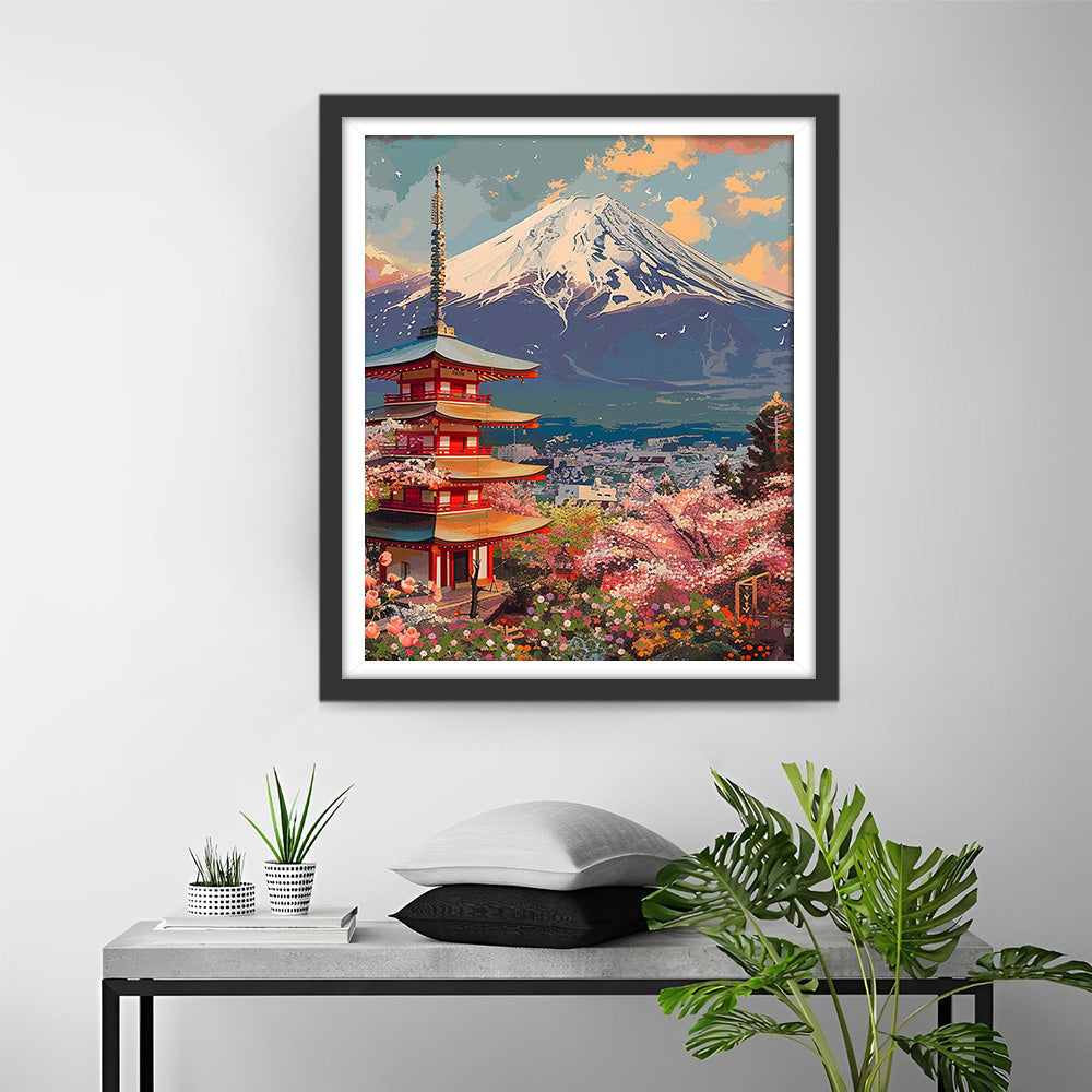 Mount Fuji, Japan Diamond Painting