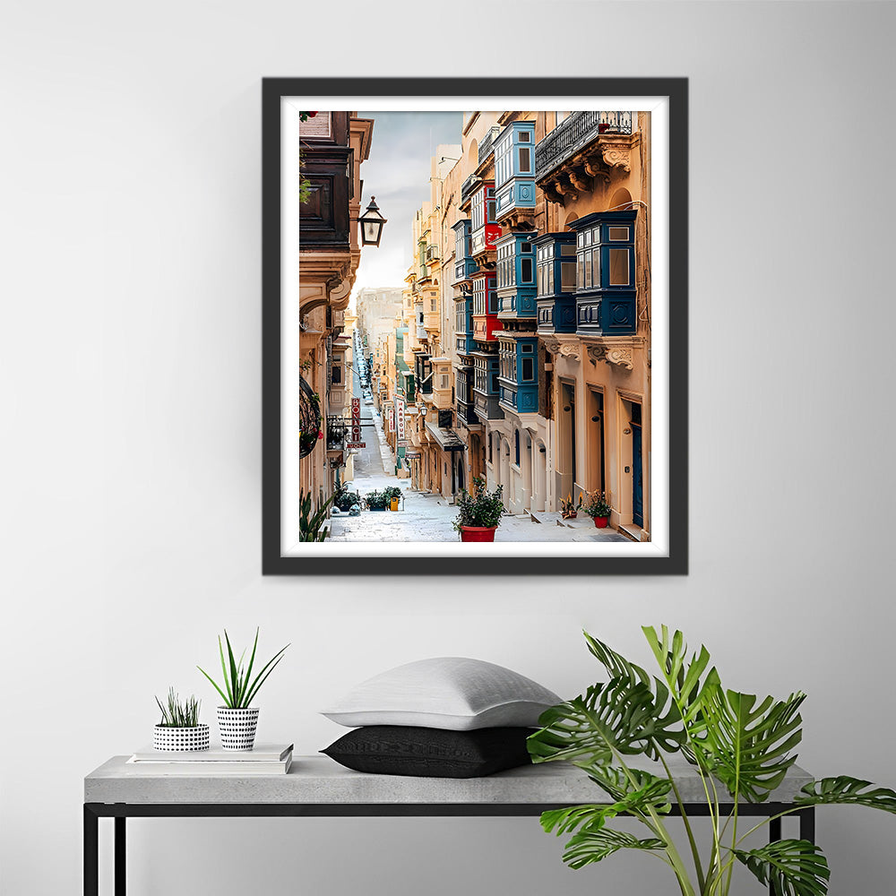 Nette Gebouwen in de Stad Diamond Painting