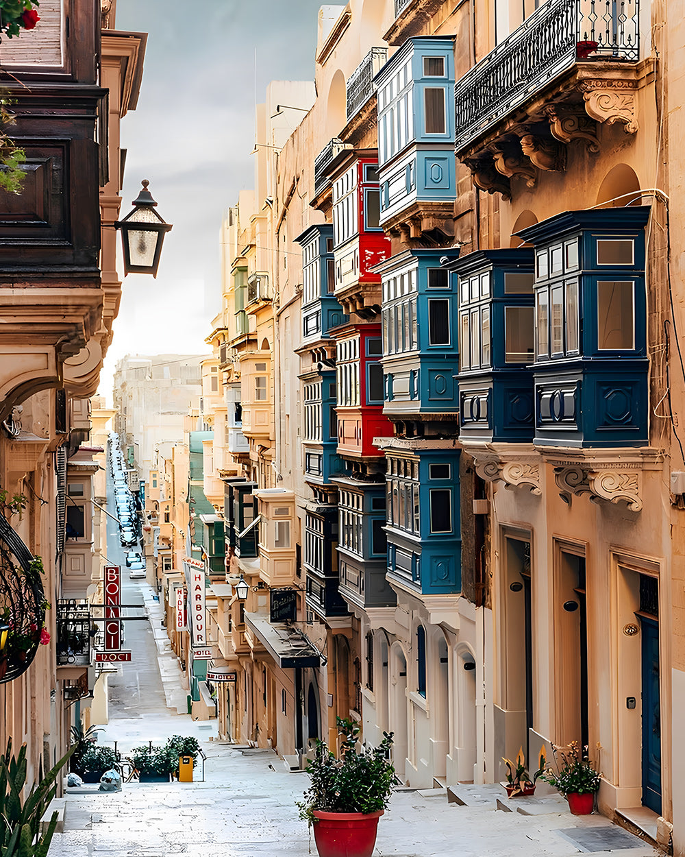 Nette Gebouwen in de Stad Diamond Painting