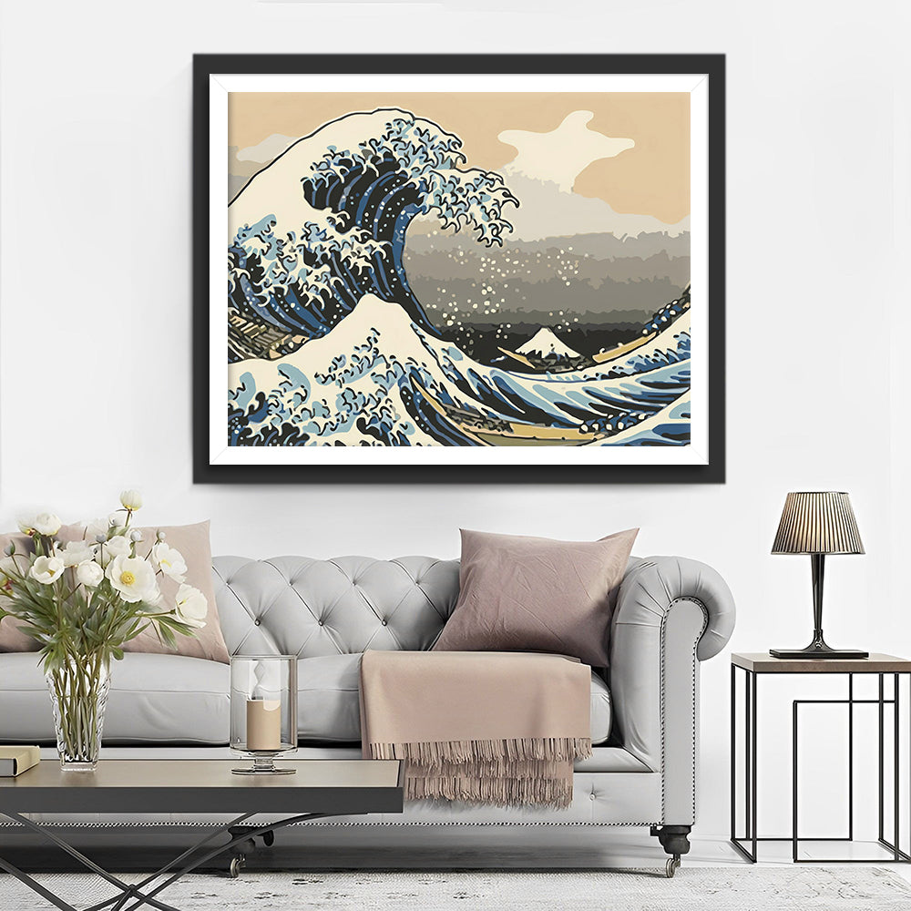 Oceaangolven Diamond Painting