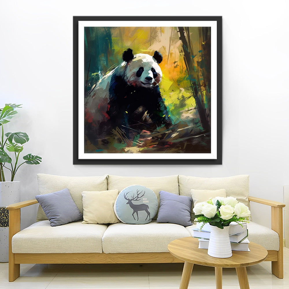 Panda in het Bamboebos Diamond Painting