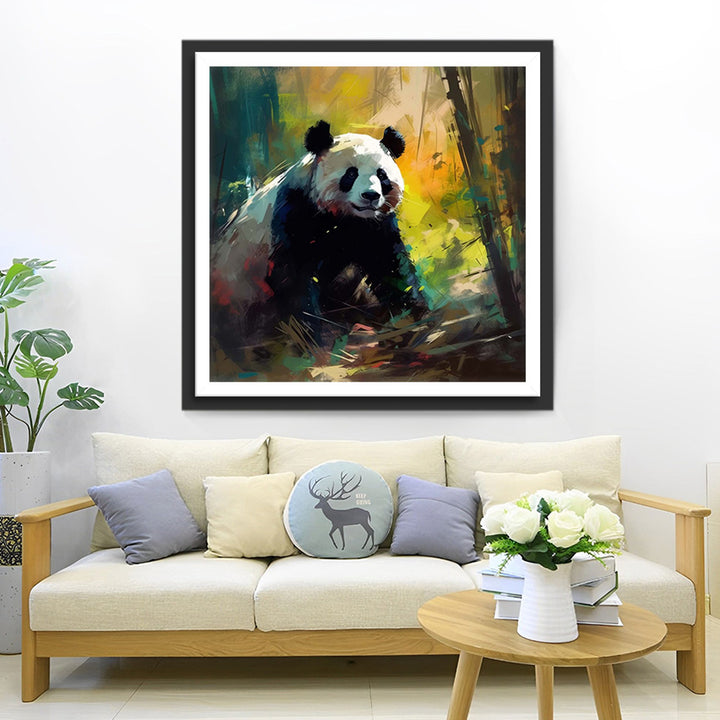 Panda in het Bamboebos Diamond Painting