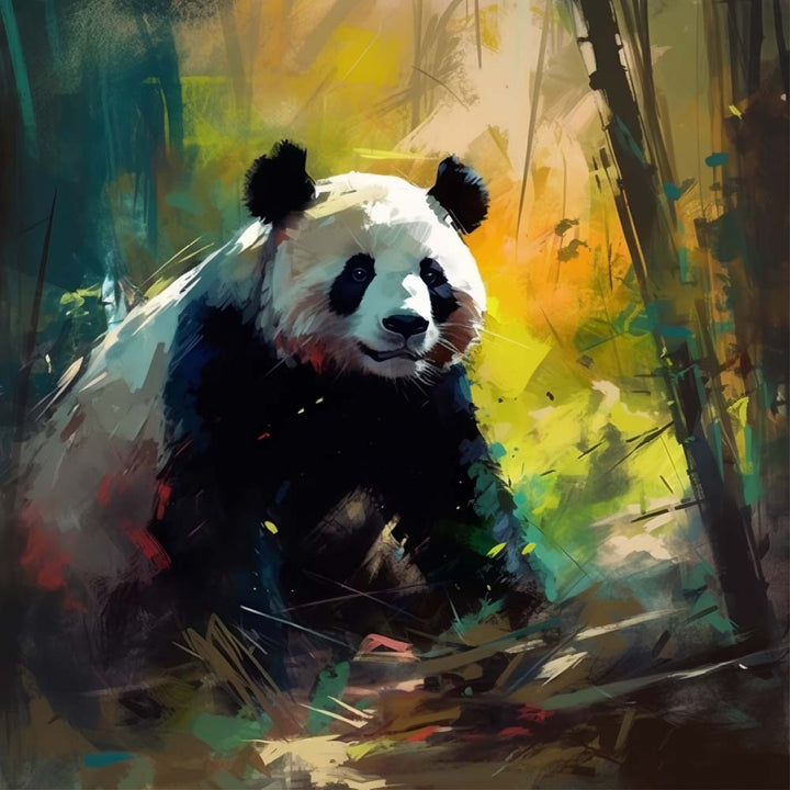 Panda in het Bamboebos Diamond Painting