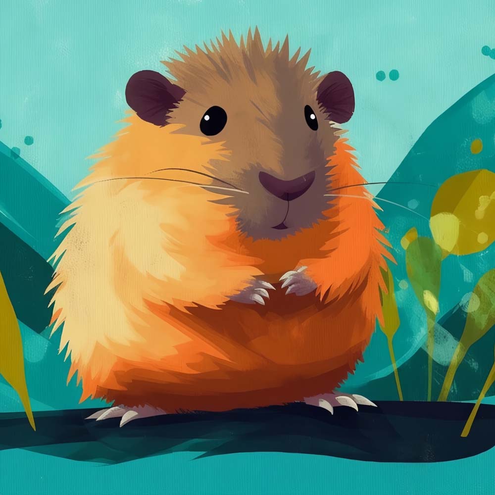 Panikerende Hamster Diamond Painting