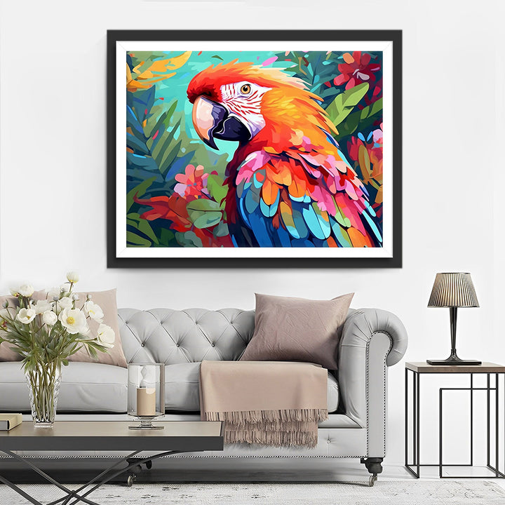 Papegaai Diamond Painting