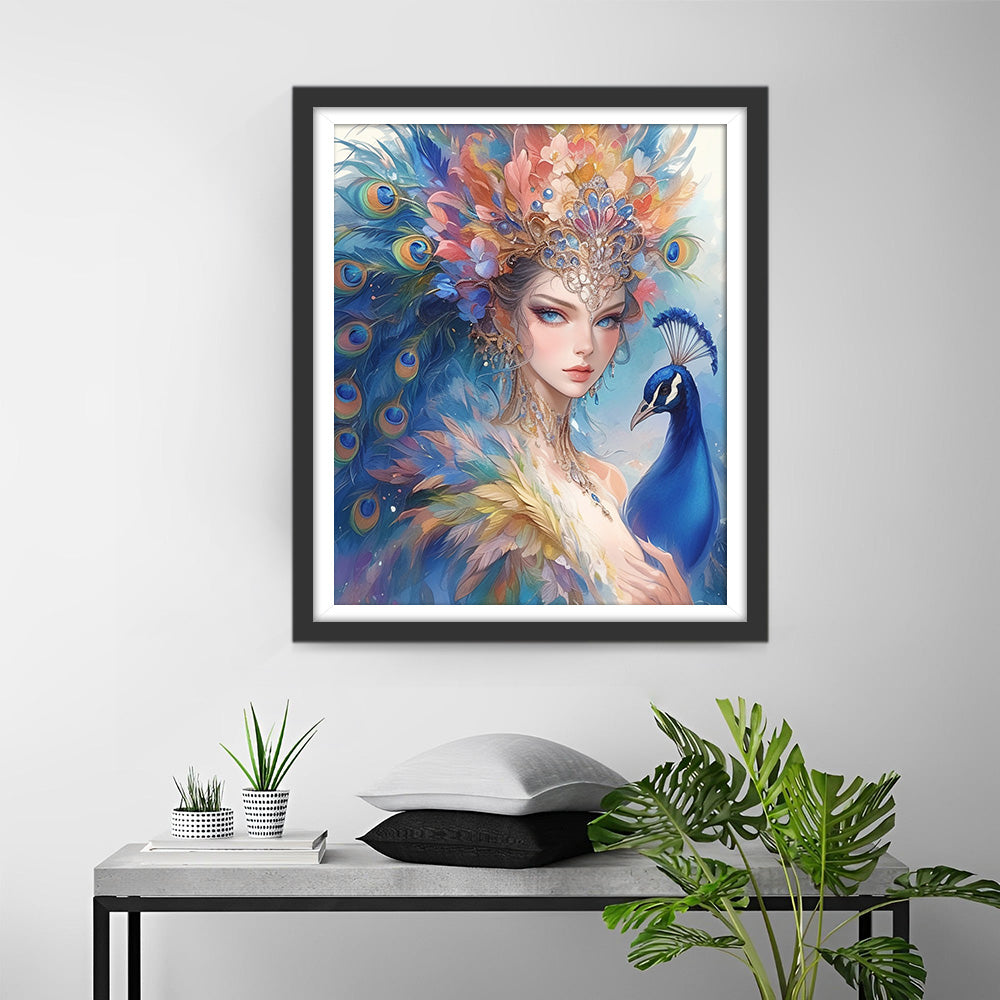 Pauwenkoningin Diamond Painting