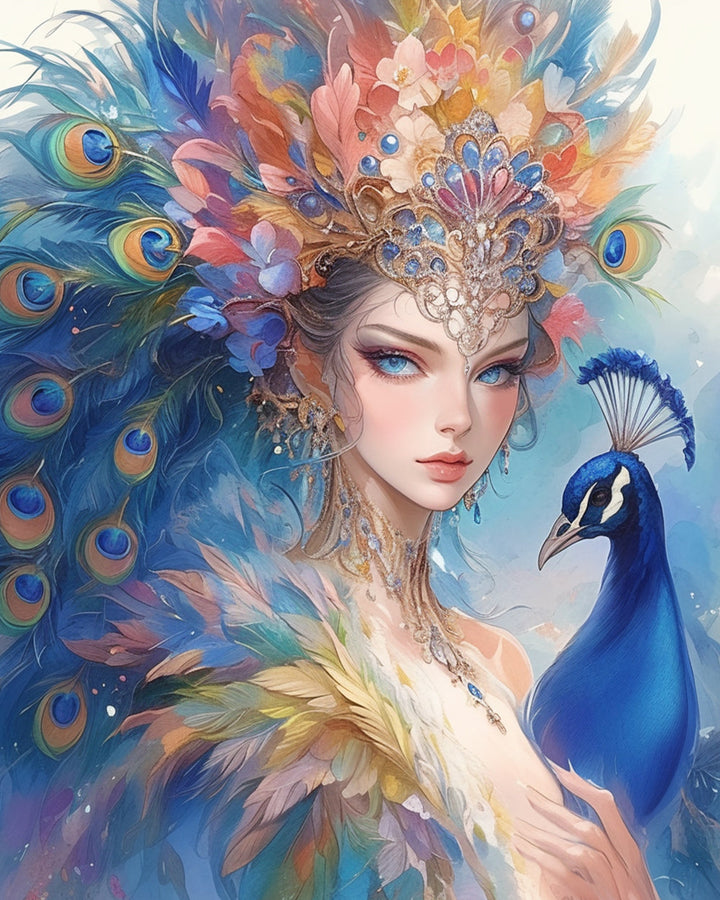 Pauwenkoningin Diamond Painting