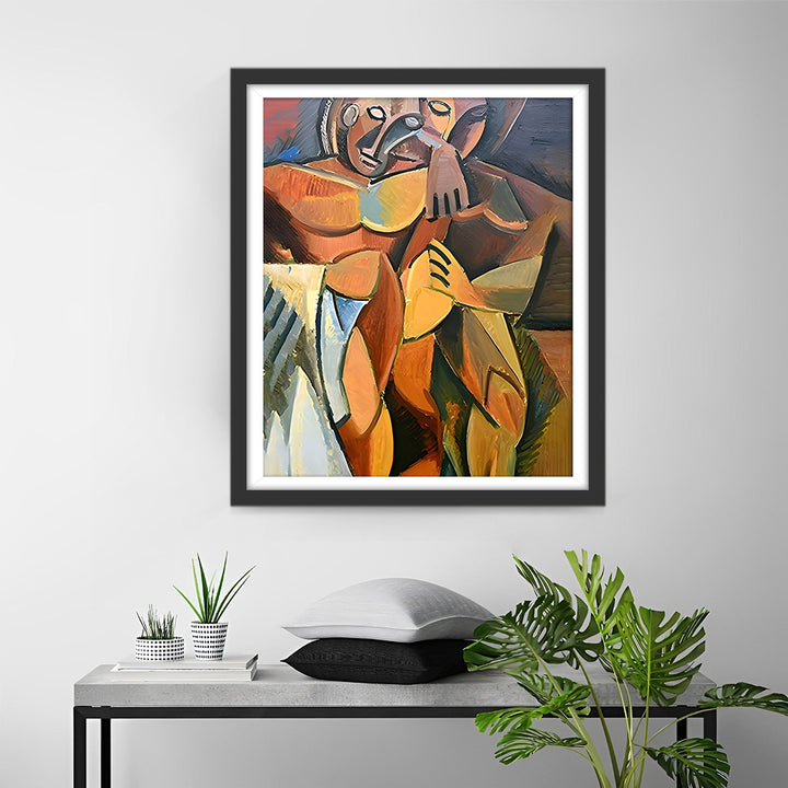 Picasso, Naakte Vrouw met Opgestoken Handen Diamond Painting