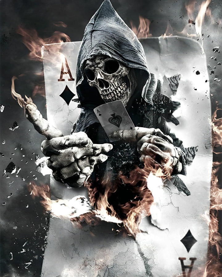 Poker Ruiten A Skelet Diamond Painting